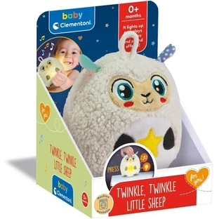 Clementoni Twinkle Twinkle – Plüschschaf-Nachtlicht mit beruhigenden Melodien