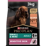 Purina Pro Plan Zalm - Compleet voer voor volwassen kleine en miniatuurhonden met een gevoelige huid, 3 kg