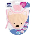Chicco Fresh-slabbetje - Roze slabbetje met bijtring