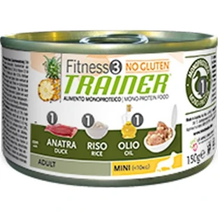 Natural trainer Fitness no gluten monoproteic anatra - alimento completo per cani di taglia piccola 150 gr
