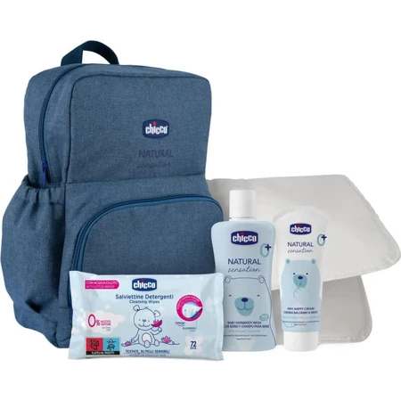 Chicco Natural Sensation – Rucksack-Set mit faltbarer Wickelunterlage