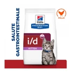 Hill’s Prescription Diet Digestive Care i/d Kitten cu pui – hrană uscată dietetică pentru pisoi cu probleme digestive, 400 g