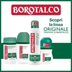 Original Borotalco Talcum Powder Scent - 48-Hour Roll-On Deodorant, 50 ml