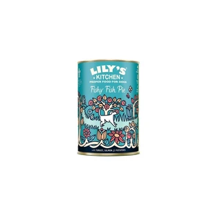 Lily's Kitchen Fishy Fish Pie met kalkoen, zalm en aardappelen – Compleet voer voor volwassen honden, 400 g