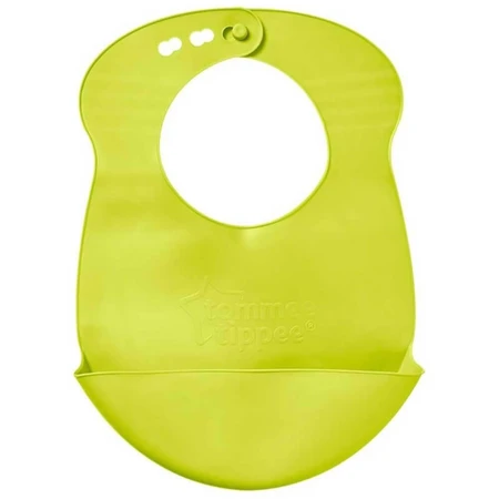 Tommee Tippee Roll 'n' Go - Silicone Bib with Crumb Catcher Pocket, 6 months and up - Assorted Colors