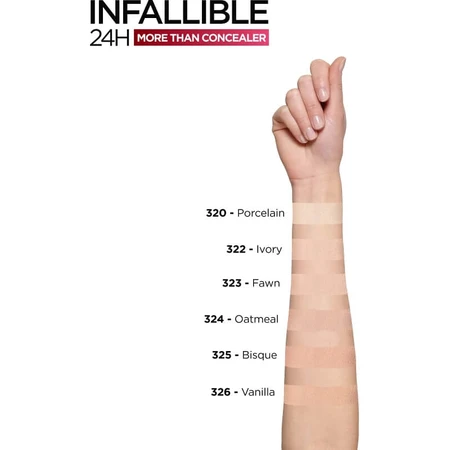 L'Oréal Paris Infaillible More Than Concealer - Correcteur liquide n° 326 Vanilla