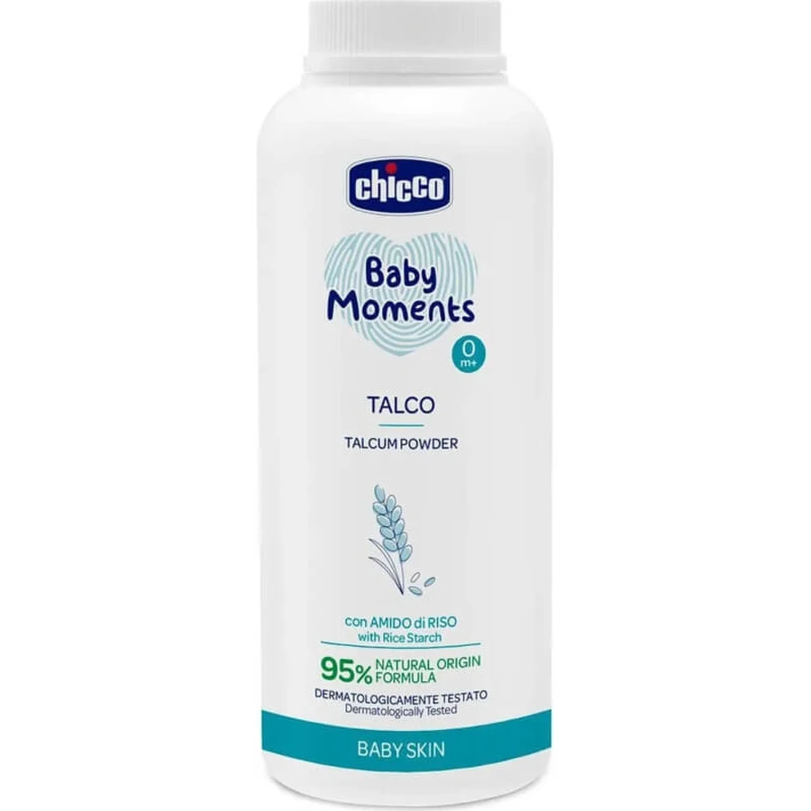 Chicco Baby Moments - Talco para bebés, 150 g