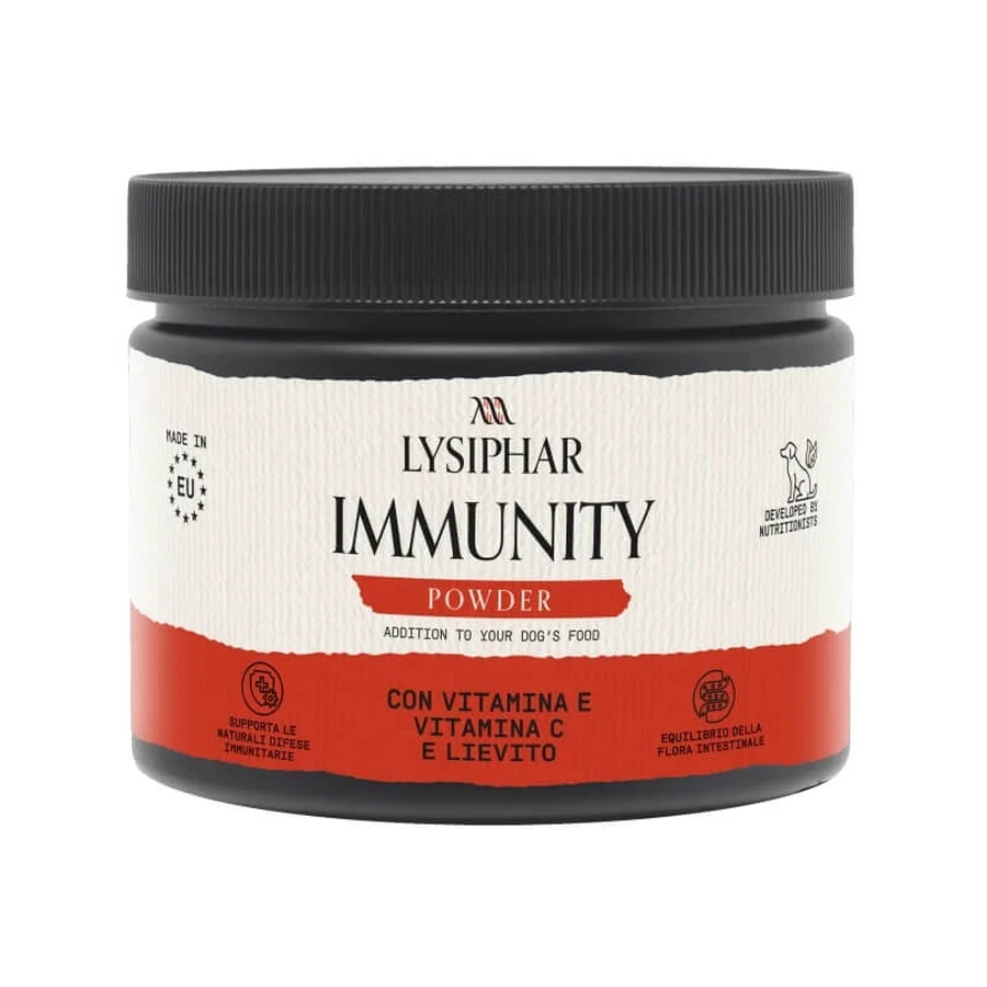 Lysiphar Immunity Powder 200 g — complément alimentaire destiné aux chiens, destiné à renforcer le système immunitaire