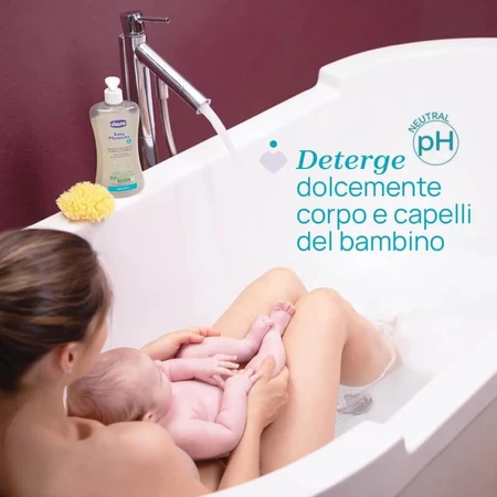 Chicco Baby Moments - Gel de baño y champú suave 500 ml