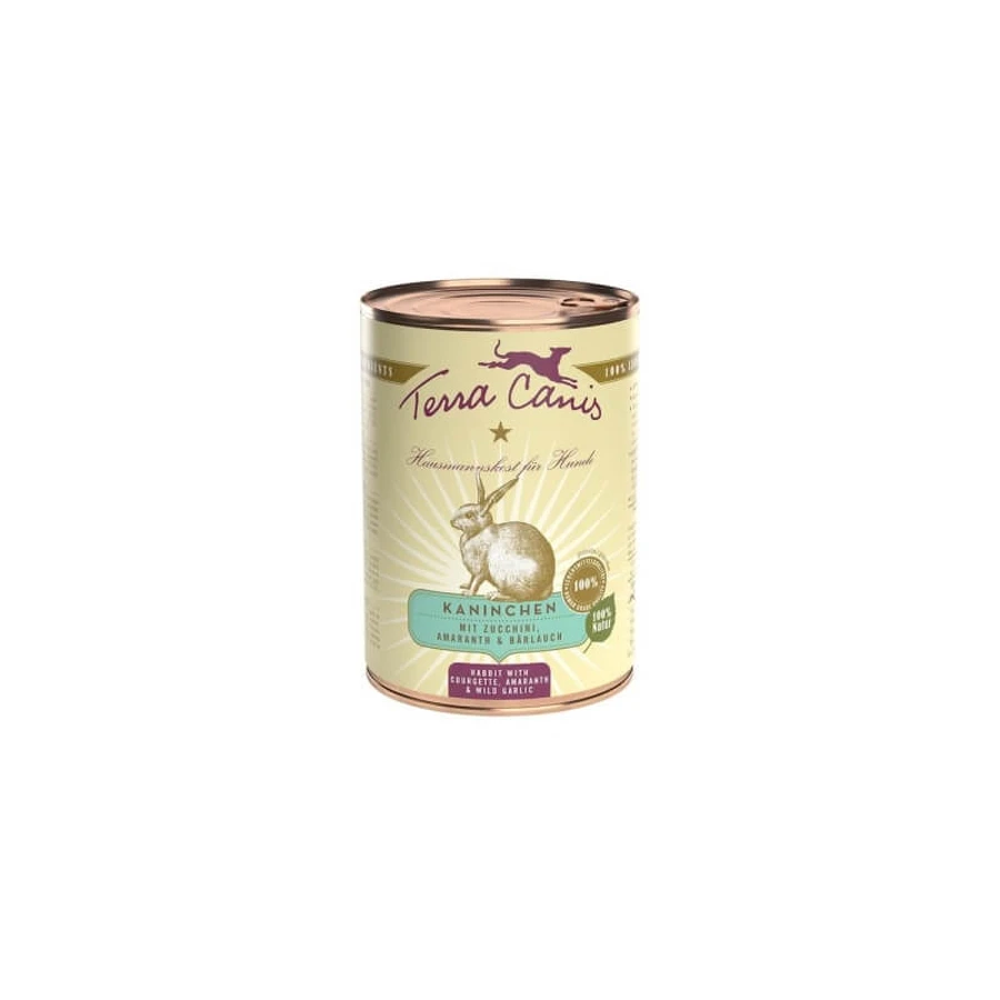 Terra Canis Classic Rabbit - Aliment humide complet pour chiens adultes de poids normal, 400 g