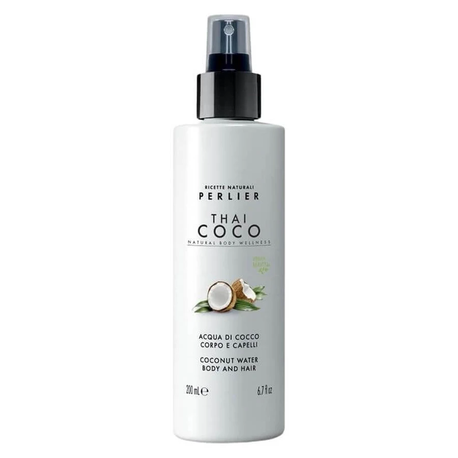 Perlier Thai Coco - Hydraterende lichaams- en haarlotion met kokoswater en een tropische geur, 200 ml