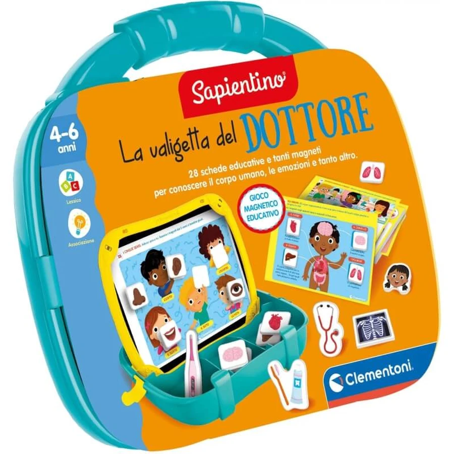 Clementoni Sapientino Dokterskoffer – Educatief speelgoed voor kinderen van 4 tot en met 6 jaar