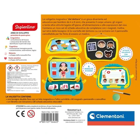 Clementoni Sapientino Dokterskoffer – Educatief speelgoed voor kinderen van 4 tot en met 6 jaar