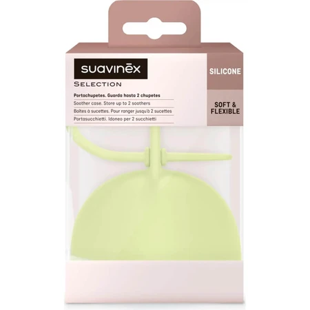 Suavinex Selection Color Essence - Silicone Pacifier Holder - Lime