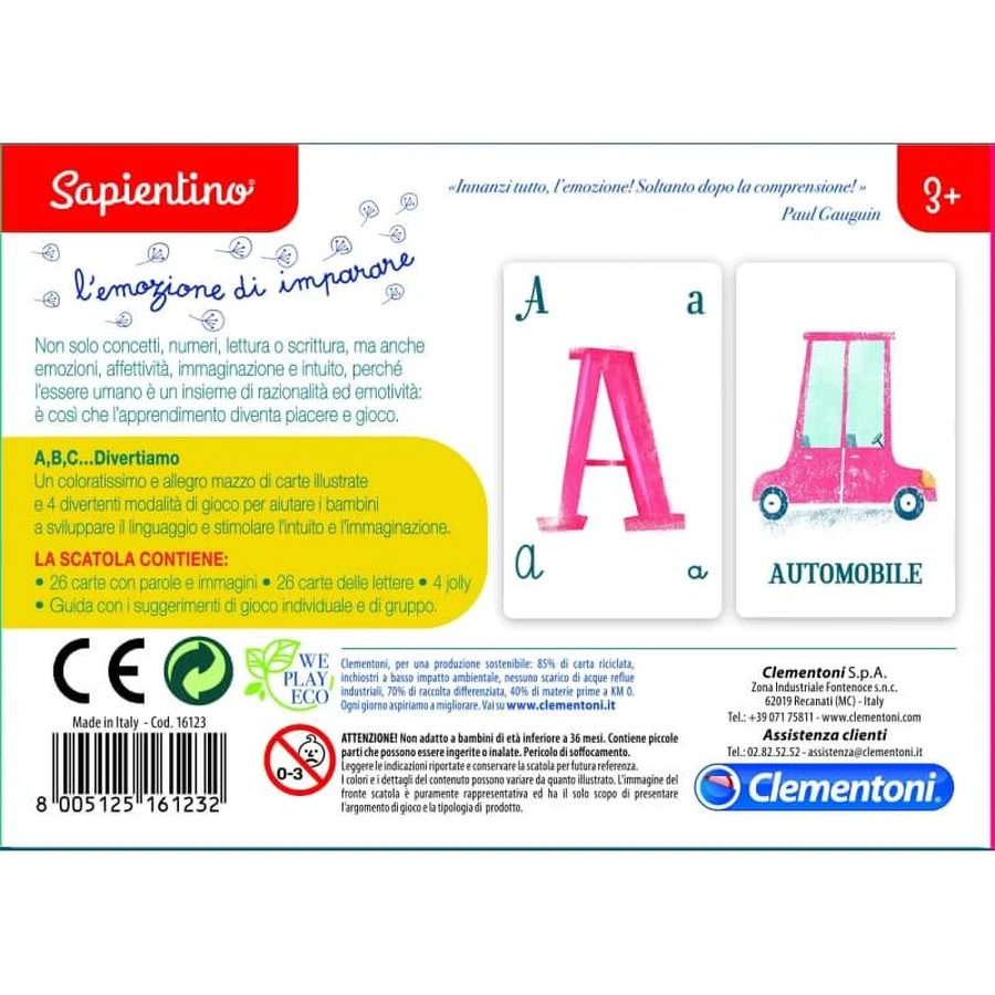 Clementoni Sapientino - "ABC? Let's Have Fun!" Educational Game
