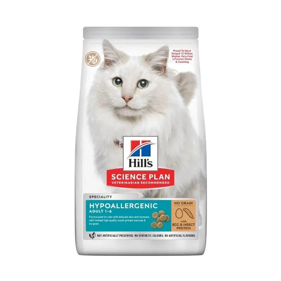 Hill's Science Plan Hypoallergenic Adult 1-6 Eggs and Insect Protein - Dry Cat Food 1.5 kg