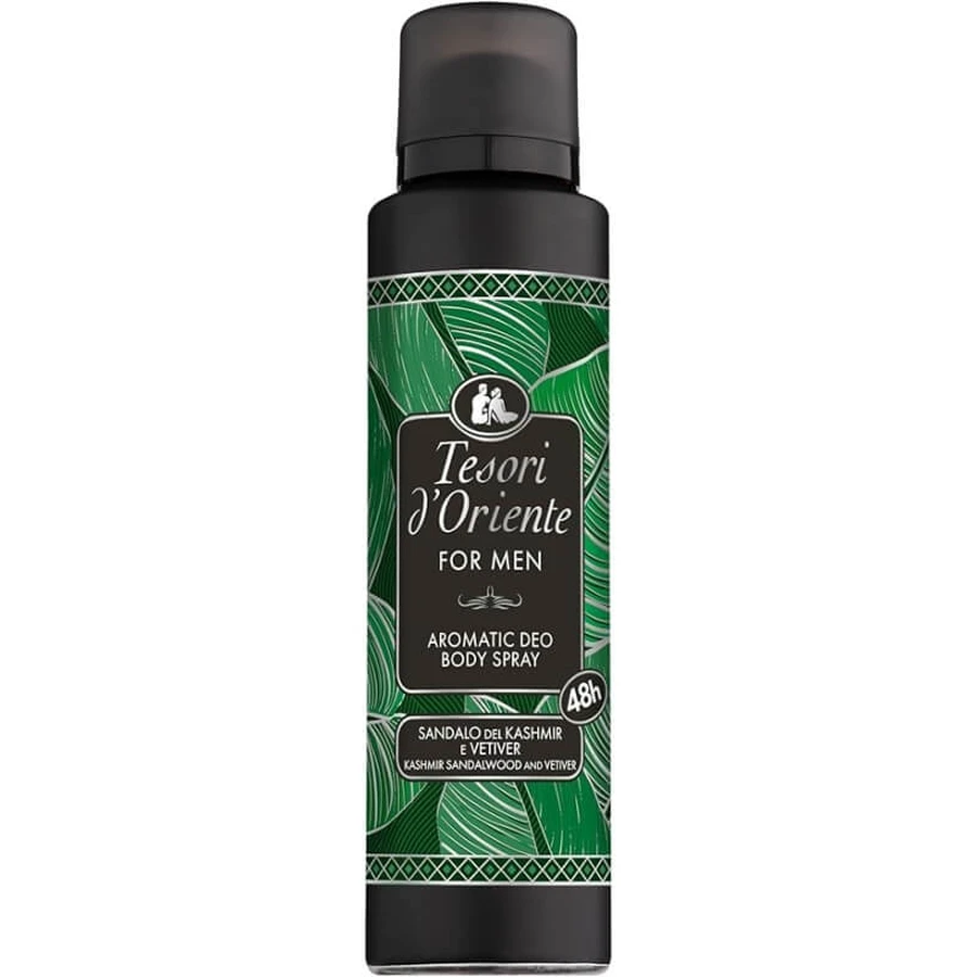 Treasures of the East para hombre - Desodorante en spray de sándalo y vetiver, 150 ml