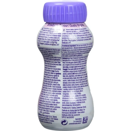 Complément alimentaire Nutricia Fortini Multi-Fiber, saveur fraise, 200 ml