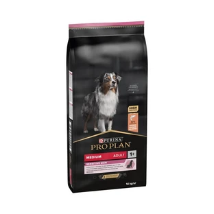 Purina Pro Plan Sensitive Skin Salmon - Compleet voer voor volwassen honden van middelgroot formaat met een gevoelige huid, 14 kg