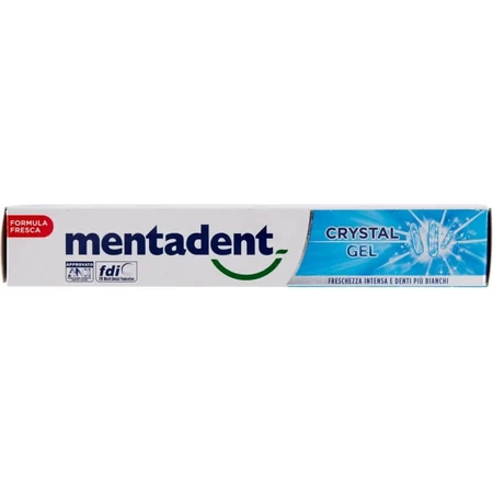 Mentadent Crystal Gel - Refreshing Whitening Toothpaste, 75 ml