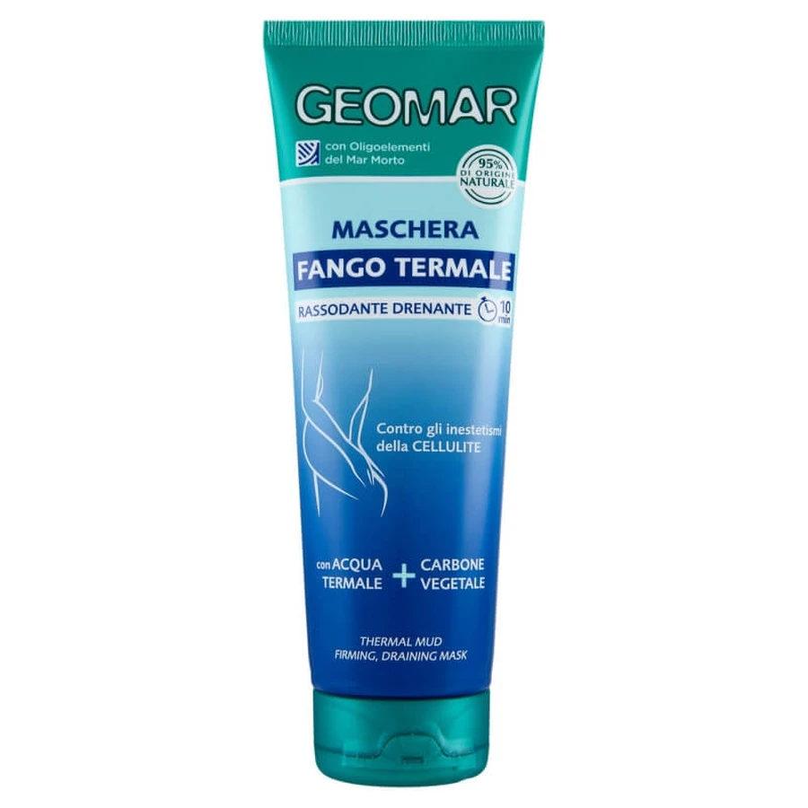 Mascarilla de barro térmico Geomar: anticelulítica, reafirmante y drenante, vegana, 250 ml
