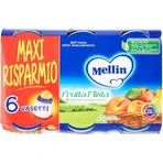 Mellin Mixed Fruit Baby Food, 6 x 100 g