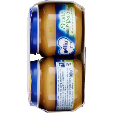 Mellin Mixed Fruit Baby Food, 6 x 100 g