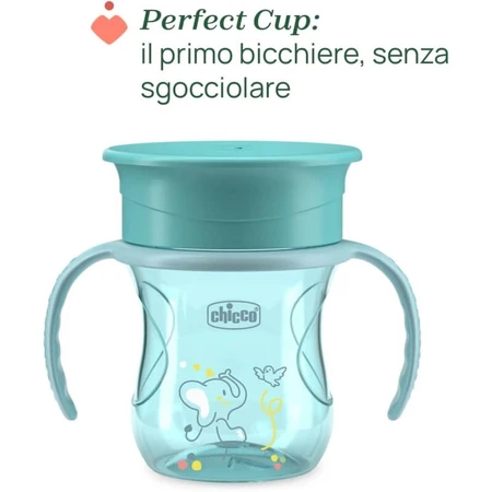 Ensemble complet pour la diversification alimentaire Chicco (à partir de 12 mois) - Kit comprenant un gobelet, un bol et une assiette plate antidérapante, couleur bleue