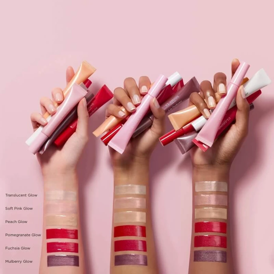 Clarins Lip Perfector - Brillo de labios nutritivo n.º 22 Peach Glow