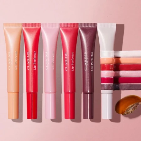Clarins Lip Perfector - Brillo de labios nutritivo n.º 22 Peach Glow