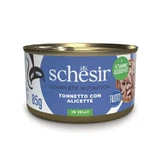 Schesir Complete Nutrition: Thunfischfilets in Gelee mit Sardellen – Alleinfuttermittel für Katzen, 85 g