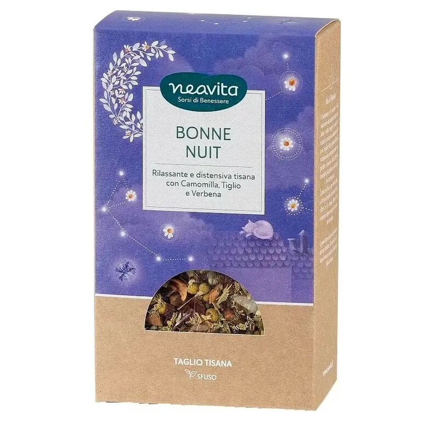 Neavita Bonne Nuit Herbal Tea, Loose-Leaf Herbal Tea Refill, 65 g