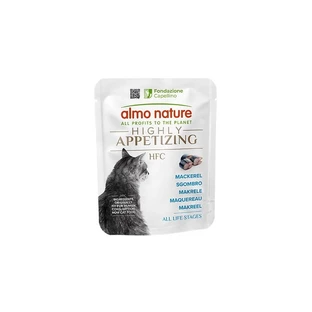 Almo Nature HFC Zeer smakelijke makreel - Natvoer voor volwassen katten, 50 g
