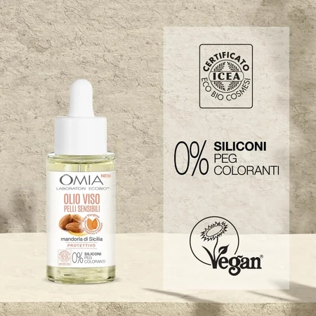 Omia Laboratoires Sicilian Almond Face Oil - Protective Treatment 30 ml