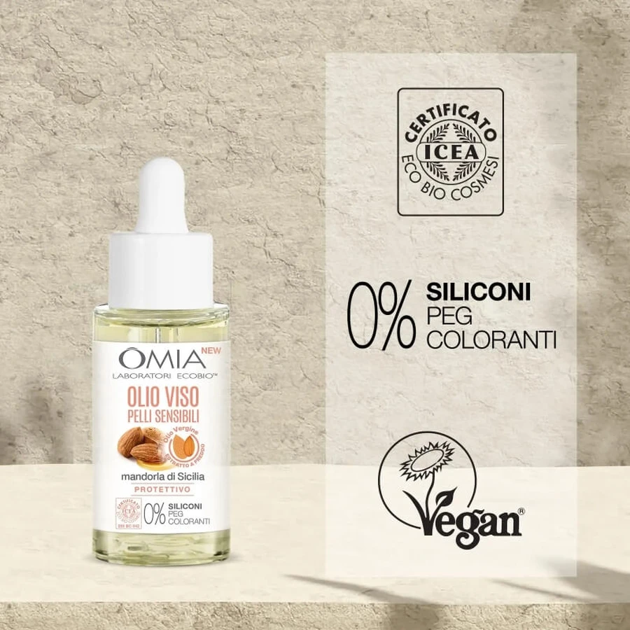Omia Laboratoires Sicilian Almond Face Oil - Protective Treatment 30 ml