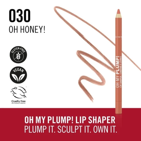 Rimmel Oh My Plump! - Lippenpotlood 030 Oh Honey