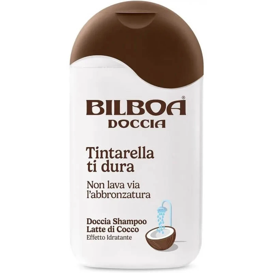 Bilboa Long-Lasting Tan - Champú de ducha con leche de coco, 220 ml