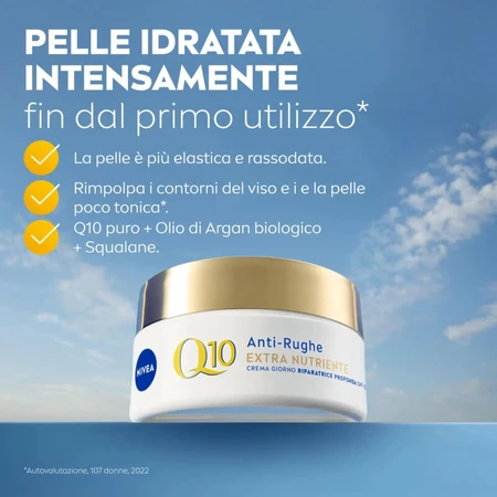 Nivea Q10 Extra Voedende Anti-Rimpelcrème SPF 15 - Diep Herstellende Dagcrème 50 ml