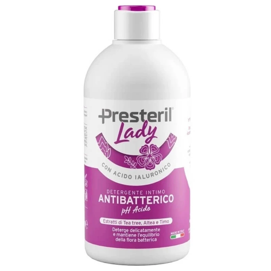 Presteril Lady – Antibakterielles Intimwaschgel, saurer pH-Wert, 500 ml