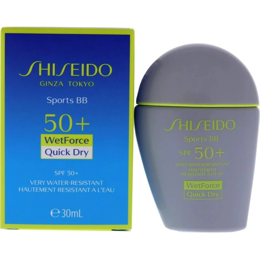 Shiseido SPF 50+ Sports BB Cream voor het gezicht, zeer hoge bescherming, tint 30 – medium donker