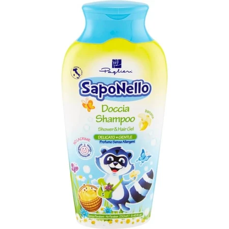 Blue Fern Gentle Shampoo and Body Wash, Saponello, 250 ml