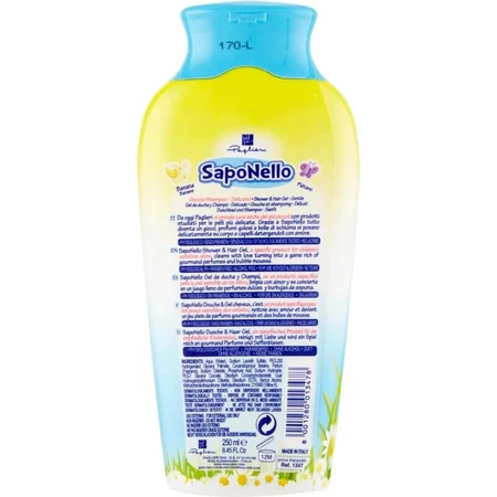 Blue Fern Gentle Shampoo and Body Wash, Saponello, 250 ml