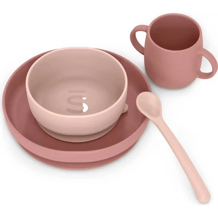 Suavinex Selection Color Essence 4m+ - Set de alimentación - Rosa