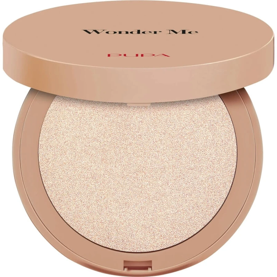 Pupa Wonder Me Glow - Iluminador compacto para el rostro - N.º 101 Rose Gold