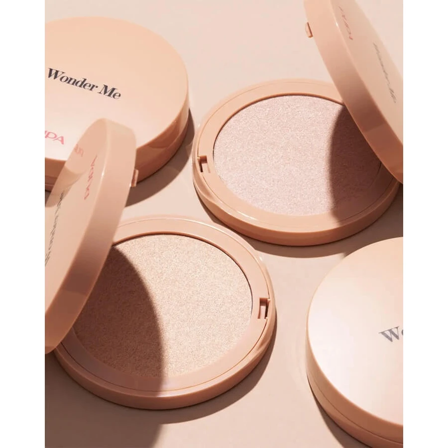 Pupa Wonder Me Glow - Iluminador compacto para el rostro - N.º 101 Rose Gold