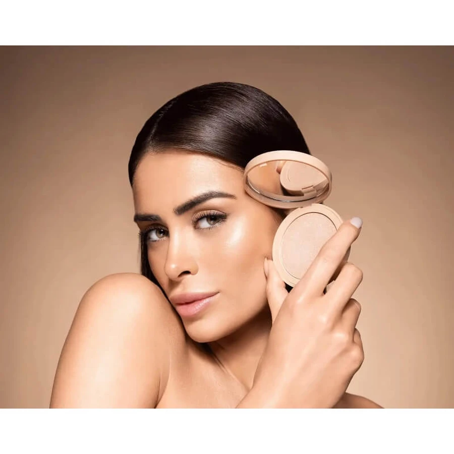 Pupa Wonder Me Glow - Iluminador compacto para el rostro - N.º 101 Rose Gold