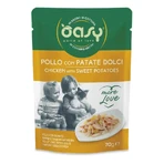 Oasy More Love Chicken with Sweet Potatoes - Complementary Food for Adult Cats, 70 g
