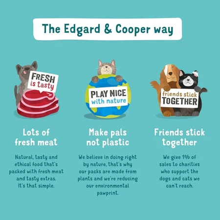 Edgard & Cooper Adult Beef - Compleet natvoer voor volwassen honden, 100 g