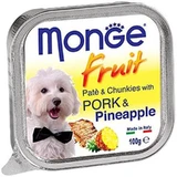 Monge Fruit Dog Porc et ananas - Aliment complet pour chiens adultes, 100 g