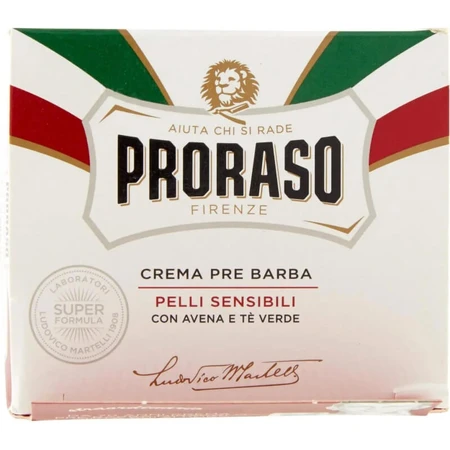 Proraso Pre-Shave Cream for Sensitive Skin, 100 ml